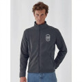 Felpa personalizzabile B&C Collection zip toni su toni micro-fleece