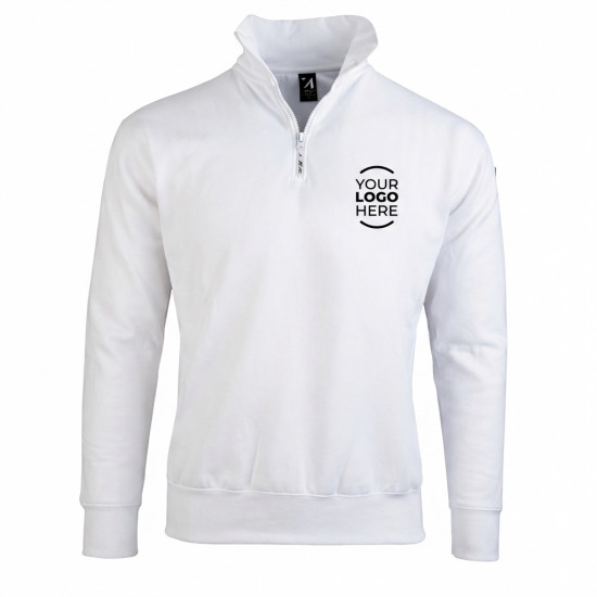 Felpa personalizzabile collo lupetto cotone poliestere 65%