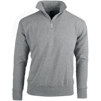 Felpa personalizzabile con zip e tasca frontale in polycotton resistente