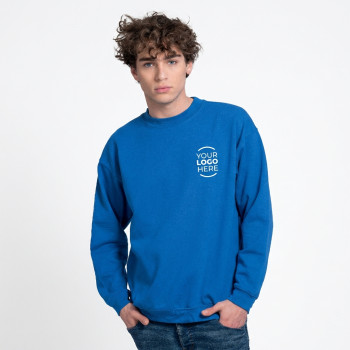 Felpa personalizzata polycotton maniche raglan con orlo elastico