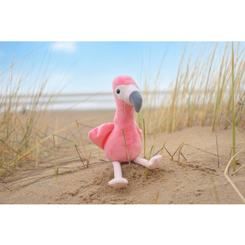 Peluche personalizzati con logo - Fenicottero di peluche Alicia | 18 cm
