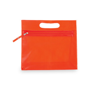 Beauty Case personalizzabile PVC semitrasparente con zip e maniglia ergonomica