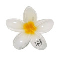 Fermaglio per capelli personalizzabile con design floreale bianco e giallo