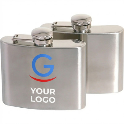 Fiaschetta personalizzabile in acciaio inox 5 oz con coperchio ermetico