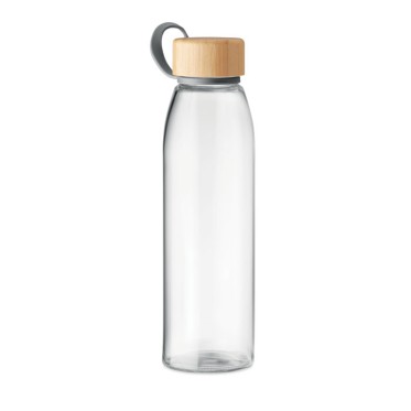 Gadget per cucina e casa regalo aziendale per la casa - FJORD WHITE - Bottiglia in vetro 500ml