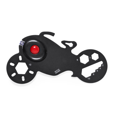 Multiutensile personalizzabile compatto in acciaio inox con torcia Led