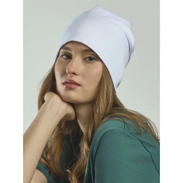 Cuffia personalizzabile Atlantis in cotone elasticizzato doppio strato