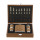 set vino personalizzabile con scacchiera integrata e set di scacchi in legno