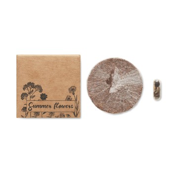 Articoli bricolage personalizzati con logo - FLOMIX - Disco con mix di semi di fiori