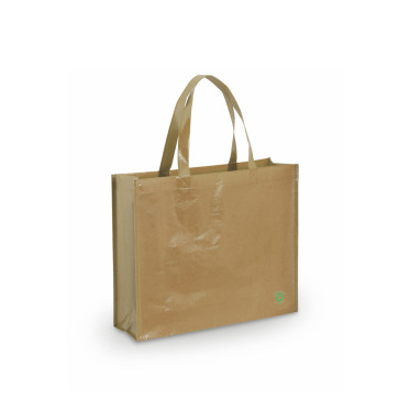 Shopper personalizzabile in TNT laminato con manici rinforzati 48 cm