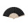 Ventaglio personalizzabile in tessuto poliestere 190T con stecche in legno