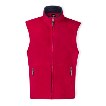 Gilet senza maniche personalizzabile con zip e tasche laterali