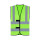 Gilet personalizzabile Korntex con quattro fasce riflettenti arancione