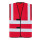 Gilet personalizzabile Korntex con quattro fasce riflettenti arancione