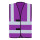 Gilet personalizzabile Korntex con quattro fasce riflettenti arancione