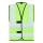 Gilet personalizzabile Korntex con quattro fasce riflettenti arancione