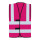 Gilet personalizzabile Korntex con quattro fasce riflettenti arancione
