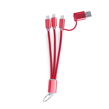 Cavo ricarica personalizzabile doppia connessione micro USB Lightning USB C