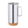 Tazza termica personalizzabile in acciaio inox riciclato 450 ml con base sughero