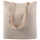 Borsa shopper personalizzabile cotone rete manici lunghi naturale