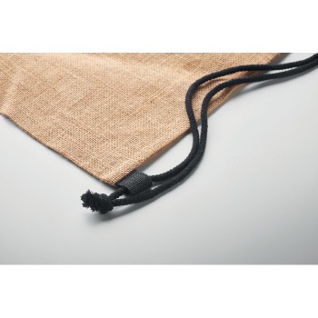 Zaini con lacci personalizzati con logo - FUKURO - Borsa con coulisse in iuta