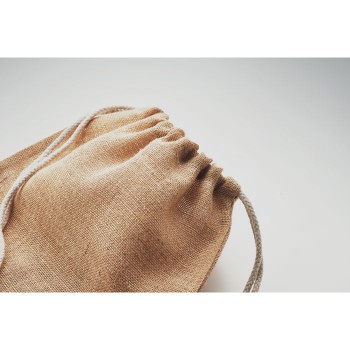 Zaini con lacci personalizzati con logo - FUKURO - Borsa con coulisse in iuta