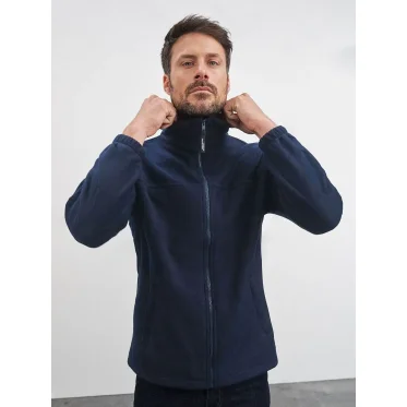 Full-Zip Fleece personalizzabile daiber con cuciture doppie e bordini elastici