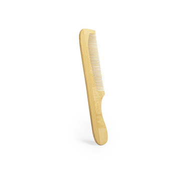 Comb personalizzabile in bambù lucido con manico ergonomico Nature