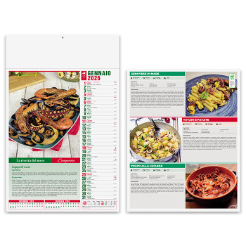 Calendario personalizzato 2026 - GASTRONOMIA