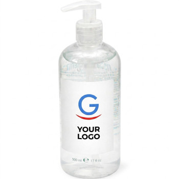 Gel Igienizzanti personalizzati con logo - Gel lavamani igienizzante personalizzabile 500 ml con alcol 61,5%
