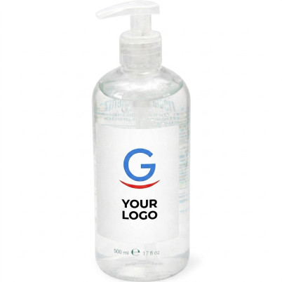 Gel lavamani igienizzante personalizzabile 500 ml con alcol 61,5%