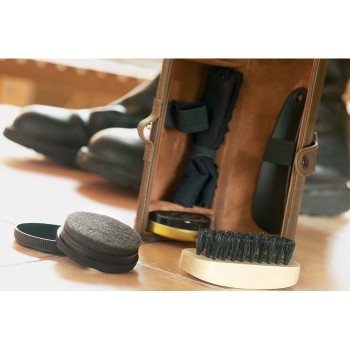 Kit pulizia scarpe personalizzati con logo - GENTLEMAN - Set pulizia scarpe 5 pezzi