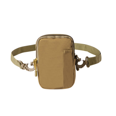 Borsa a tracolla personalizzabile marrone sabbia con ampie tasche centrali