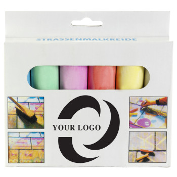 Giochi bambini personalizzati con logo - Gesso per marciapiede Ottilie | 6 colori