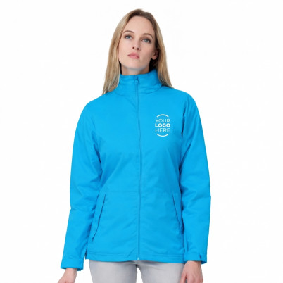 Giacca antivento femminile personalizzabile B&C Collection con trattamento idrorepellente