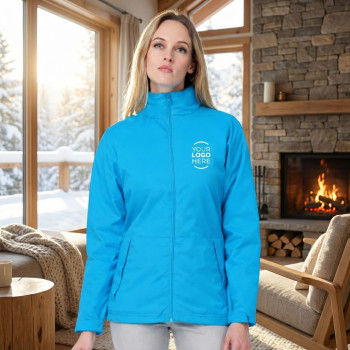 Giacca antivento femminile personalizzabile B&C Collection con trattamento idrorepellente