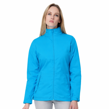 Giacca antivento femminile personalizzabile B&C Collection con trattamento idrorepellente