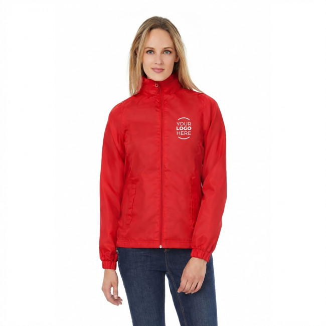 Giacca antivento personalizzabile B&C Collection in poliestere resistente