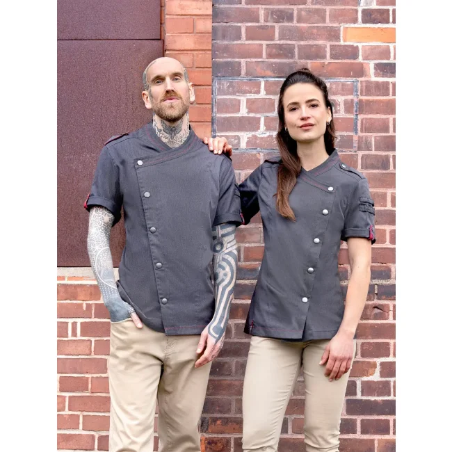 Giacca da cuoco da donna a maniche corte ROCK CHEF®-Stage2