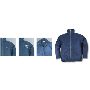 Abbigliamento da lavoro personalizzato con logo - Giacca nylon oxford blu tg.xxl interno in pile