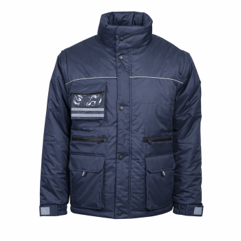 Giacca personalizzabile impermeabile con maniche asportabili e cappuccio estraibile