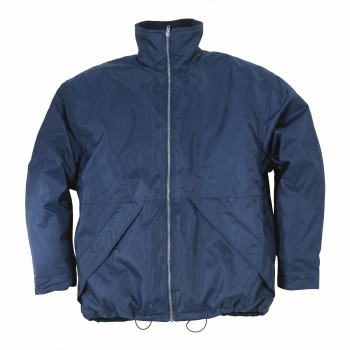 Giacca personalizzabile nylon oxford blu con interno pile taglia XXL