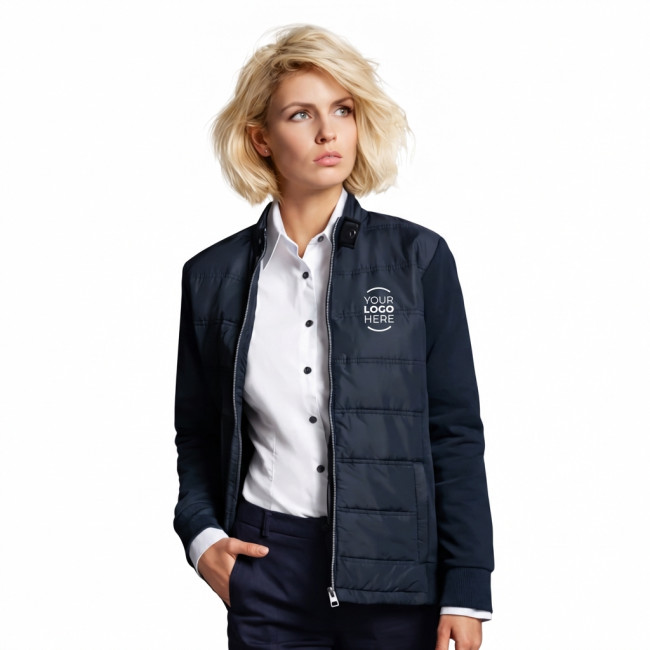 Giacca personalizzata Daiber in cotone e poliestere con tasche zip