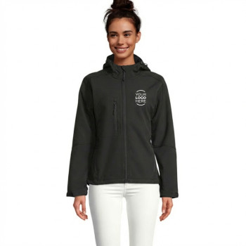 Giacca softshell donna con membrana impermeabile e vestibilità regolabile