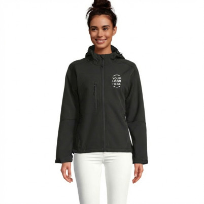 Giacca softshell donna con membrana impermeabile e vestibilità regolabile