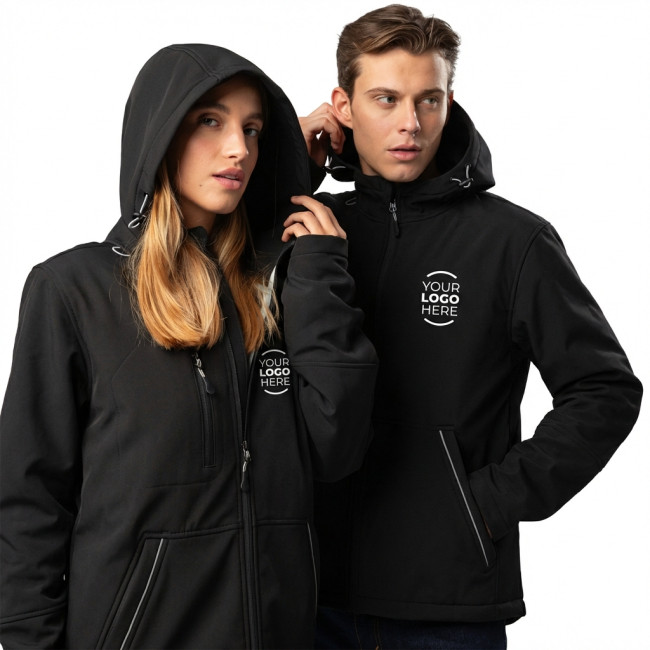 Giacca softshell imbottita personalizzabile Black Spider Storm Padded