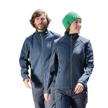 Giacca softshell maniche staccabili personalizzabile Daiber antivento impermeabile