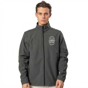 Giacca Softshell personalizzabile Black Spider doppio strato micropile