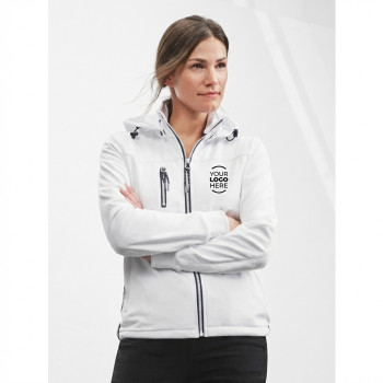 Giacca softshell personalizzabile daiber con cappuccio removibile e membrana TPU