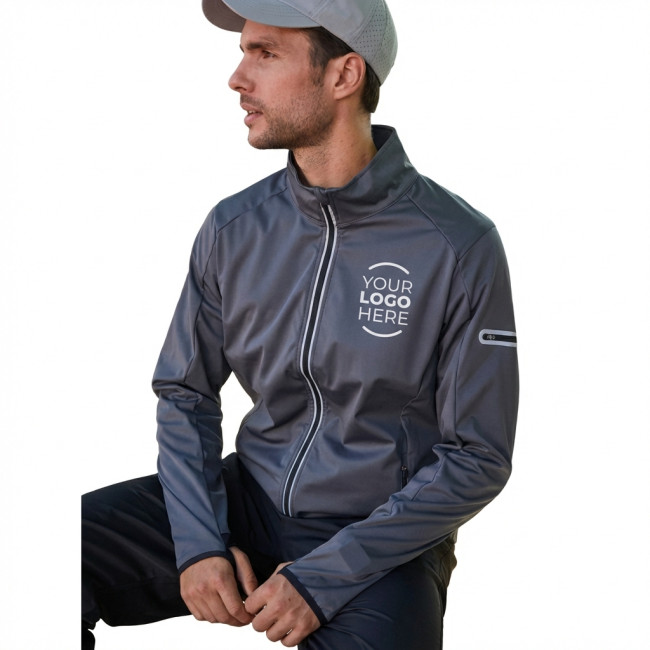 Giacca softshell personalizzabile Daiber con membrana TPU antivento